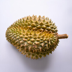 durian fruit, isolated on a clean white background