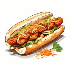 the AI Image Generator, Meatball Sub Sides