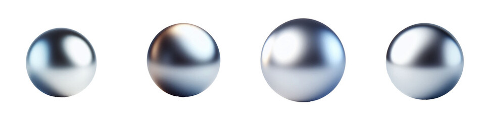 Obraz premium Metallic silver ball clip art