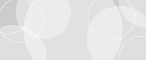 White geometric abstract background overlap layer on bright space with lines effect decoration. Modern graphic design element circles style concept for banner