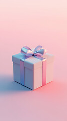 Obraz premium Elegant design of a pink and blue gradient gift box