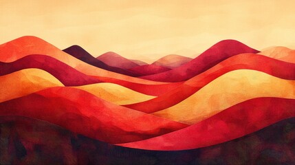 Naklejka premium Vibrant view of painted hills showcasing shades of red and brown Colorful landscape of painted hills featuring red and brown hues