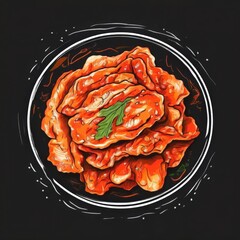 the AI Image Generator, Korean Kimchi