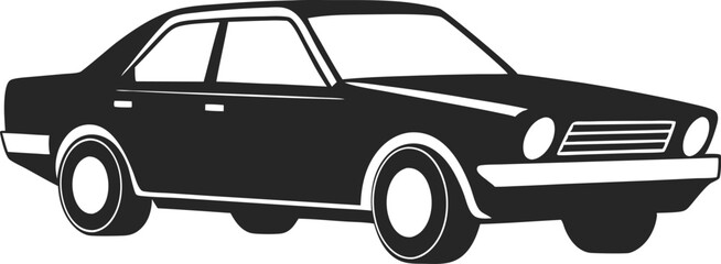 Car vector silhouette vector illustration design