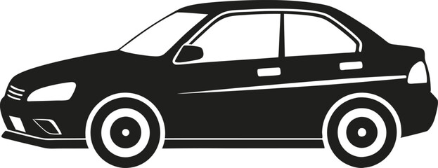 Car vector silhouette vector illustration design