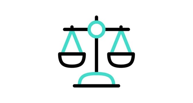 scales of justice isolated