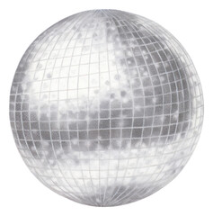 PNG Disco ball sphere white background celebration.