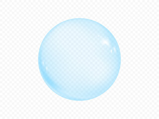 3d bubble glass ball. Vector illustration.