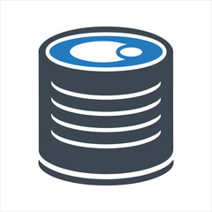 Free food and drink icon. Canned food icon