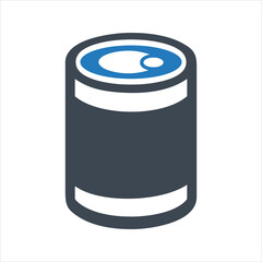 Free food and drink icon. Canned food icon