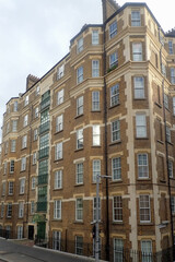 Fototapeta premium Old apartment building in the city