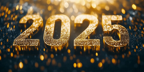 Buon anno. Anno nuovo 2025. Scritta 3d.