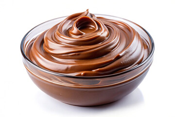 Chocolate cream,isolated on white background
