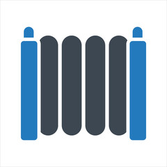 Barrier icon. Turnstile. road barrier icon