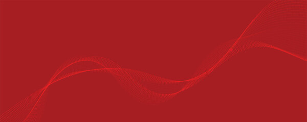 Abstract red waves background. Vector illustration. 