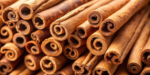 Close-up of cinnamon sticks for making cinnamon powder as spices, cinnamon, sticks, spices, culinary, seasoning, ingredients