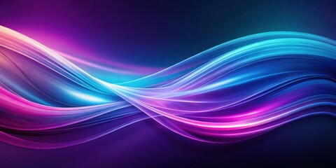 Fototapeta premium Abstract purple blue gradient with flowing motions , futuristic, digital art, vibrant, colorful, dynamic, modern, artistic