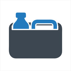 Lunch box icon. Healthy eating icon