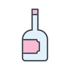 Wine Bottle Vector Icon