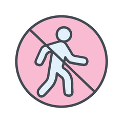 No Entry Sign Vector Icon