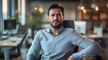 Obraz premium Professional Office Worker Focuses on Wellness Practices at Desk to Prevent Office Syndrome Through Posture Correction and Regular Stretching