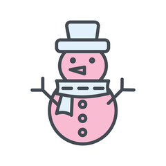 Snowman Vector Icon