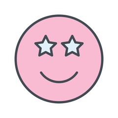 Star-Struck Vector Icon