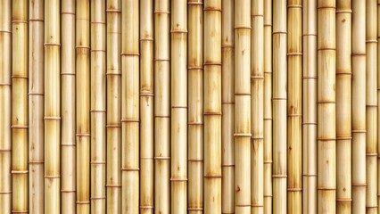 Naklejka premium A Natural and Rustic Bamboo Wall Texture with a Close-Up View of the Interlocking Stalks