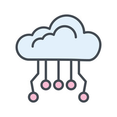 Cloud Computing Vector Icon