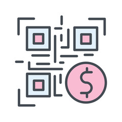 QR Code Payment Vector Icon