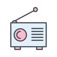 Radio News Vector Icon