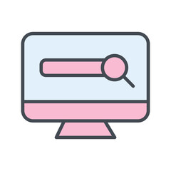 Search Engine Vector Icon