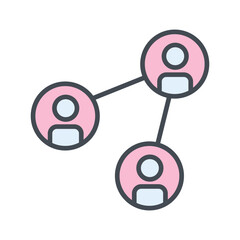 Social Network Vector Icon