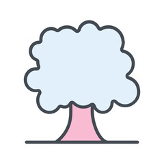 Deciduous Tree Vector Icon