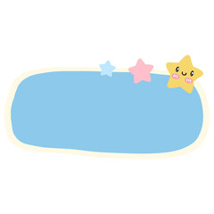 Star label, header, memo pad, digital sticker, sticky notes