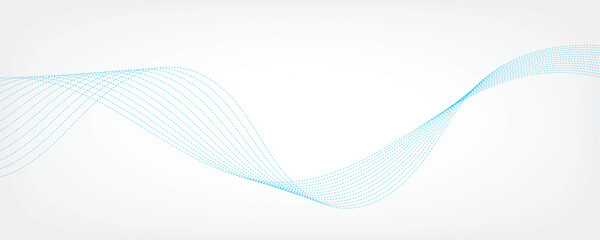 Abstract blue waves background. Vector illustration. 