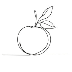 Cranberry. Icon. Vector drawing. One-line drawing. A simple drawing depicting a continuous line of a item .