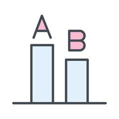 AB Testing Vector Icon