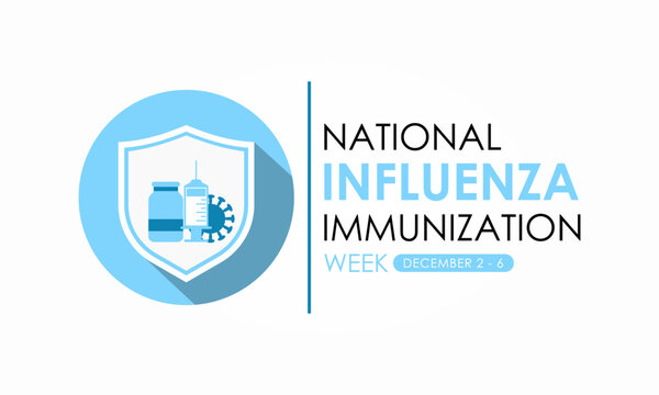 National immunization awareness month observed each year in during August. vector graphic Banner poster, flyer and background design template.