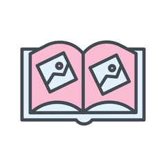 Memory Book Vector Icon