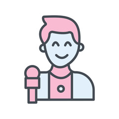 News Correspondent Vector Icon