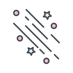 Party Streamers Vector Icon