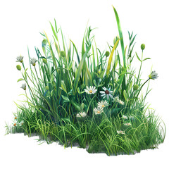 Green Grass Clipart Vector Illustration