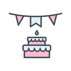 Birthday Wishes Vector Icon
