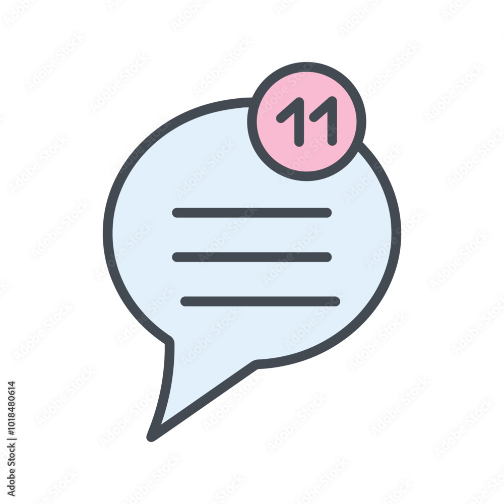 Wall mural Unread Message Vector Icon