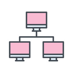 News Network Vector Icon