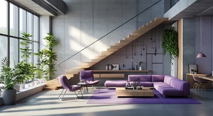 Vibrant interior painting of an old house with colorful details and scattered toys.