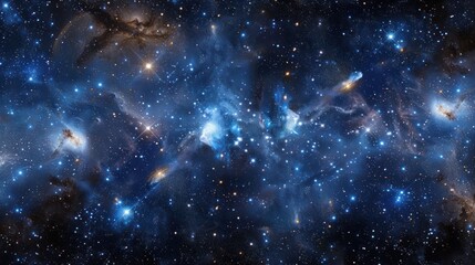 Vibrant Cosmic Tapestry Mesmerizing Stellar Clusters Adorn the Celestial Expanse Igniting Awe and Wonder in the Depths of the Universe