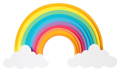 PNG Rainbow cloud sky white background.
