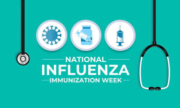 National immunization awareness month observed each year in during August. vector graphic Banner poster, flyer and background design template.
